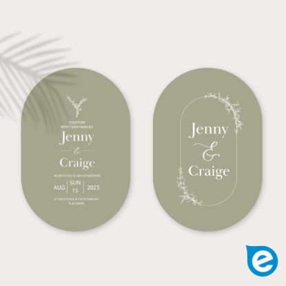 Picture of Double Arch Invitation Printing